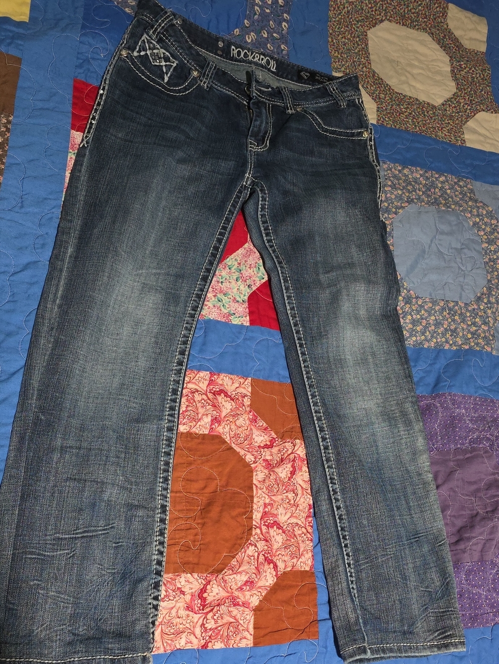 Rock & Roll Express Women's Blue Bootcut Jeans